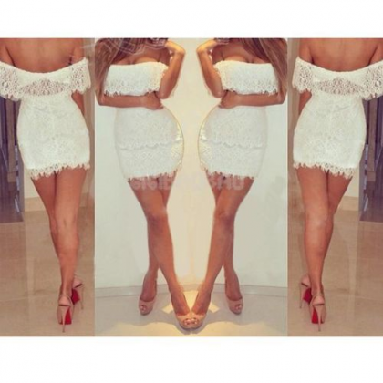 Summer Bandage Bodycon Lace Evening Sexy Party..