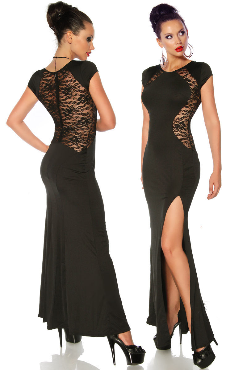 Elegant Maxi Dress Dress Evening Dress Party Dress Lace Long 34 36 38 40